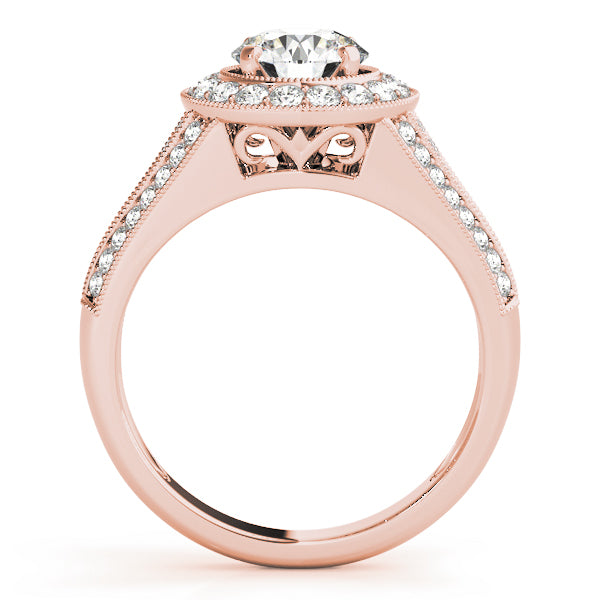 Engagement Rings Halo Round - TN50839-E
