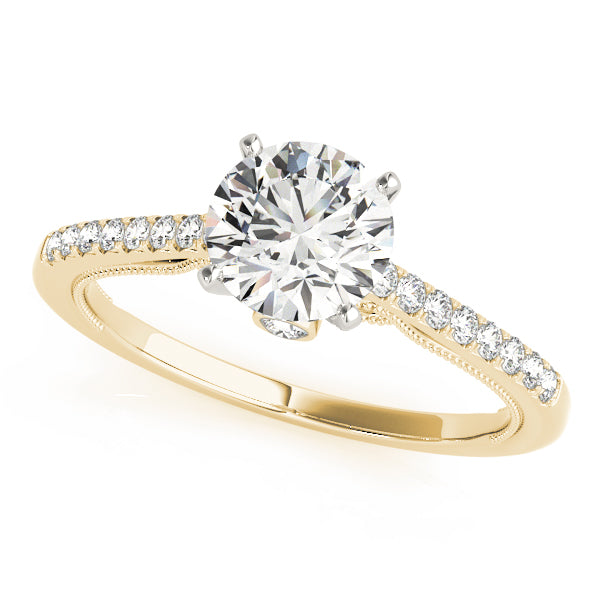 Engagement Rings Single Row Prong Set - TN50845-E-B