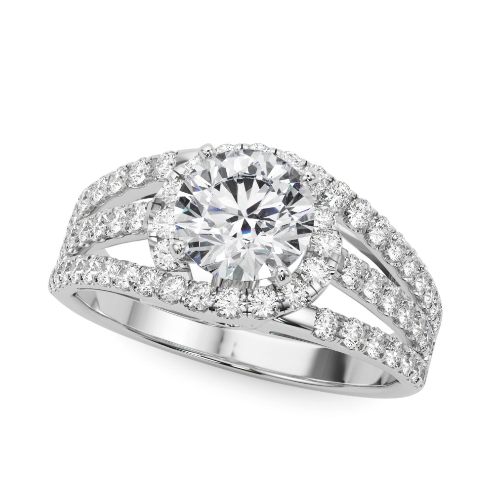 Engagement Rings Halo Round - TN50846-E