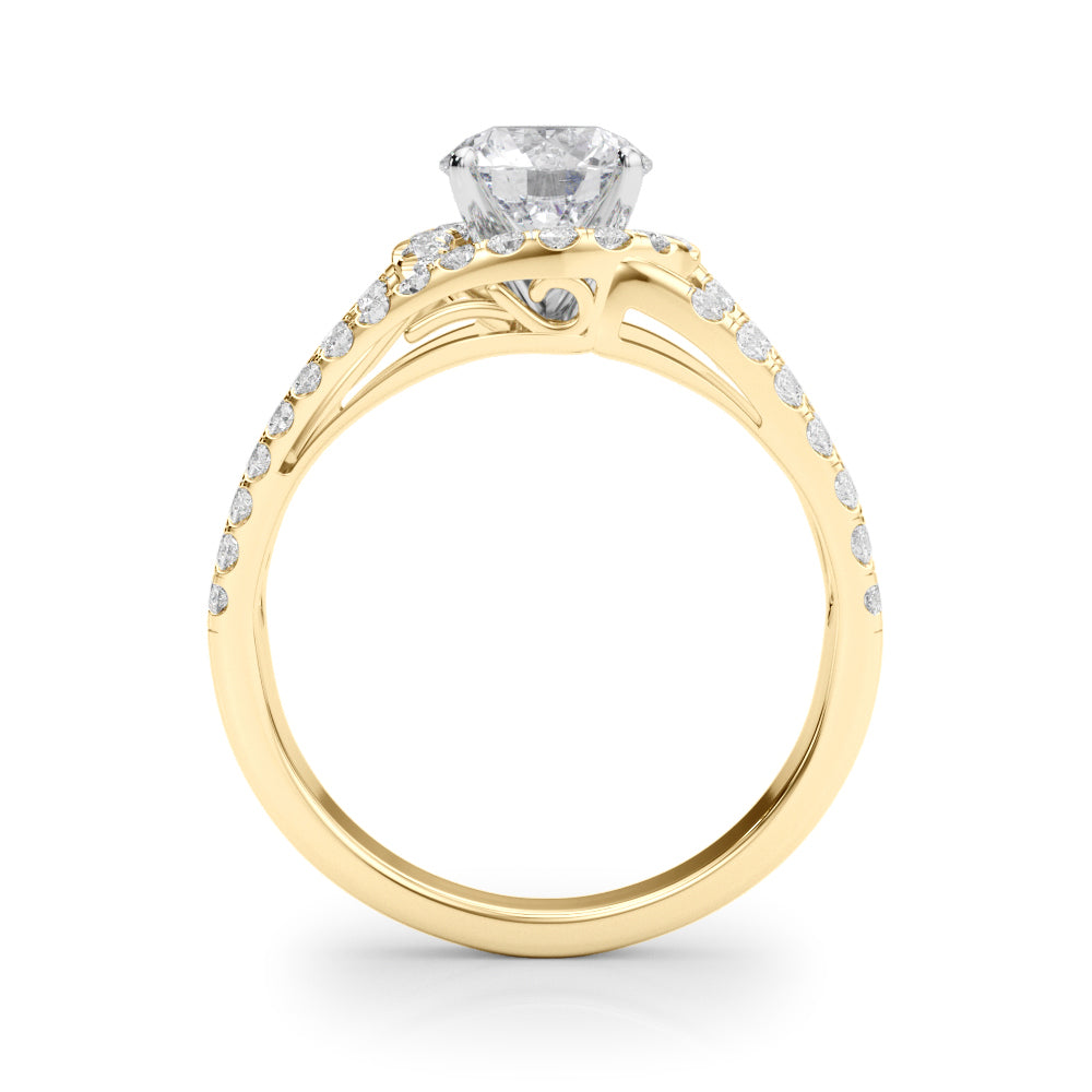 Engagement Rings Halo Round - TN50846-E