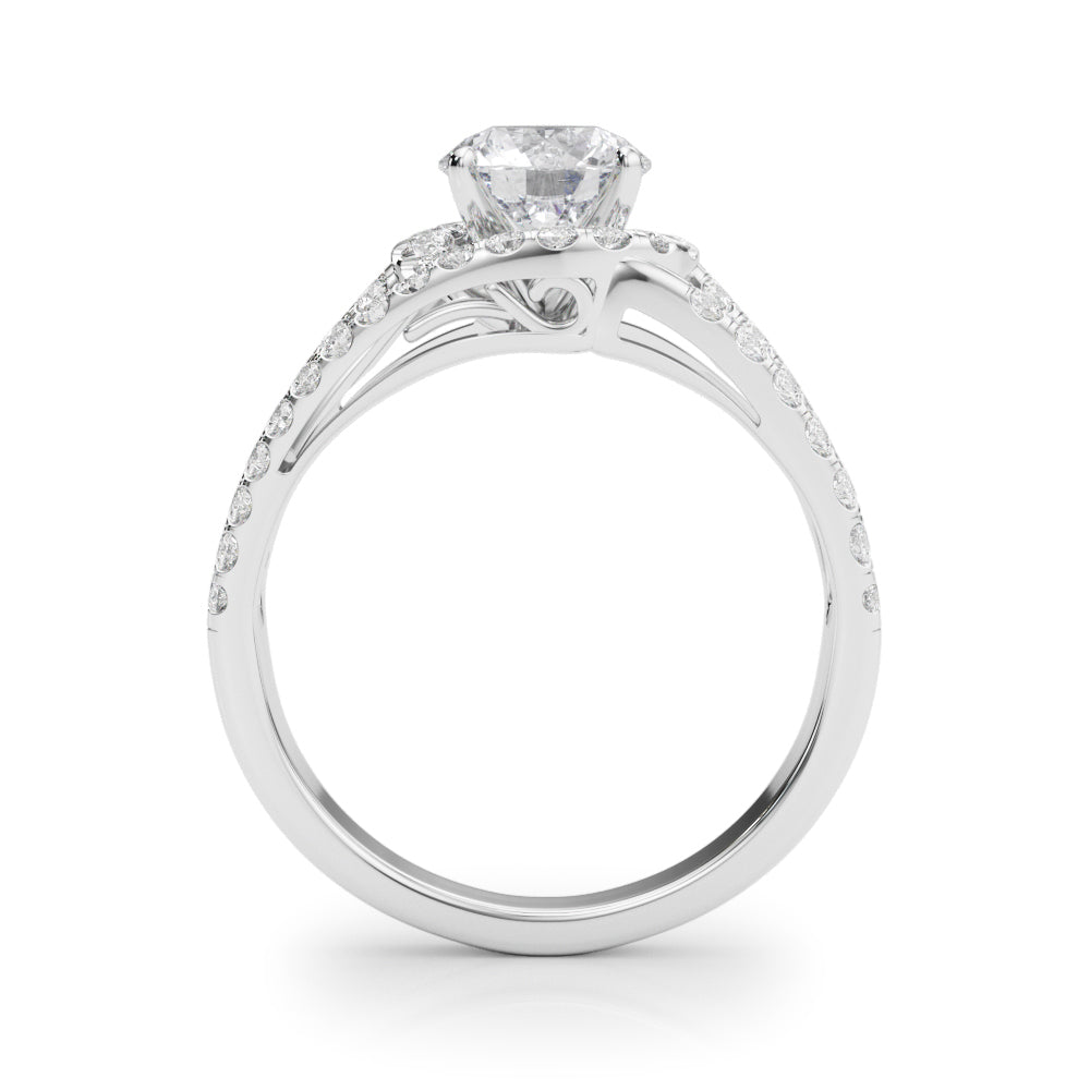 Engagement Rings Halo Round - TN50846-E