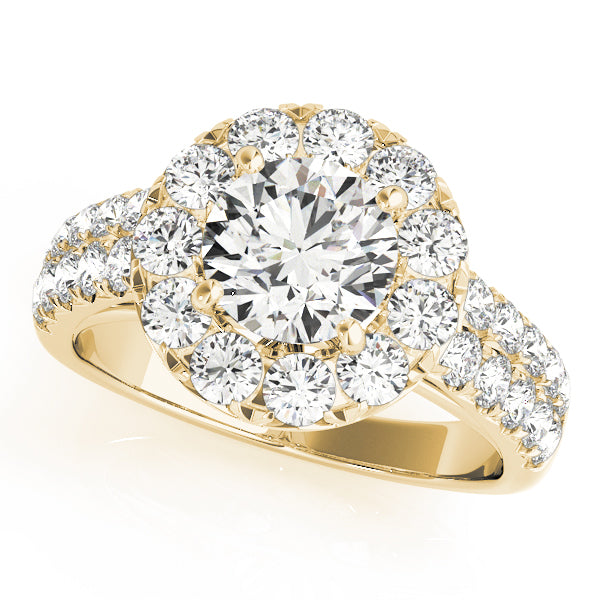 Engagement Rings Halo Round - TN50847-E