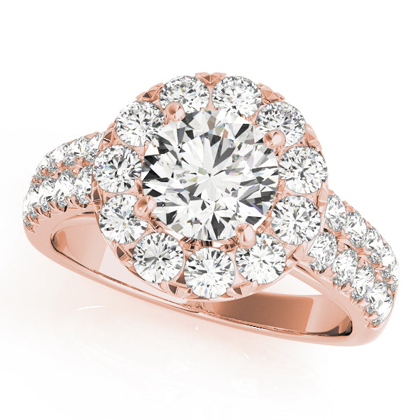 Engagement Rings Halo Round - TN50847-E