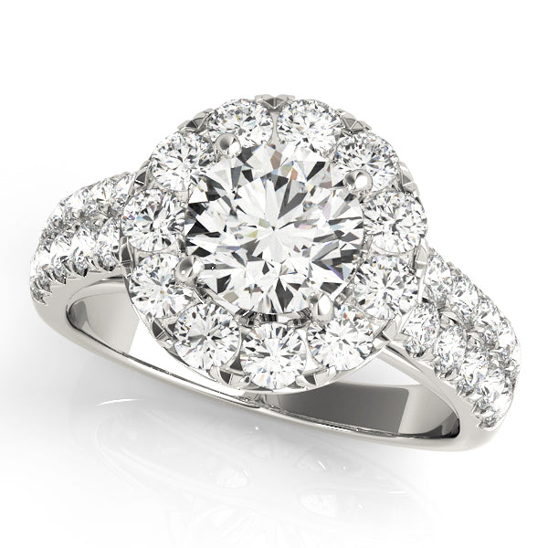 Engagement Rings Halo Round - TN50847-E