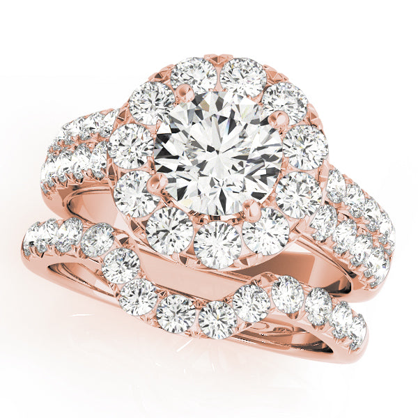 Engagement Rings Halo Round - TN50847-E