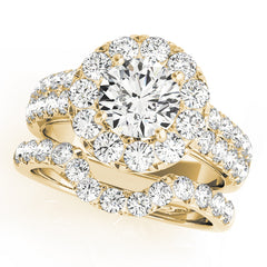 Engagement Rings Halo Round - TN50847-E