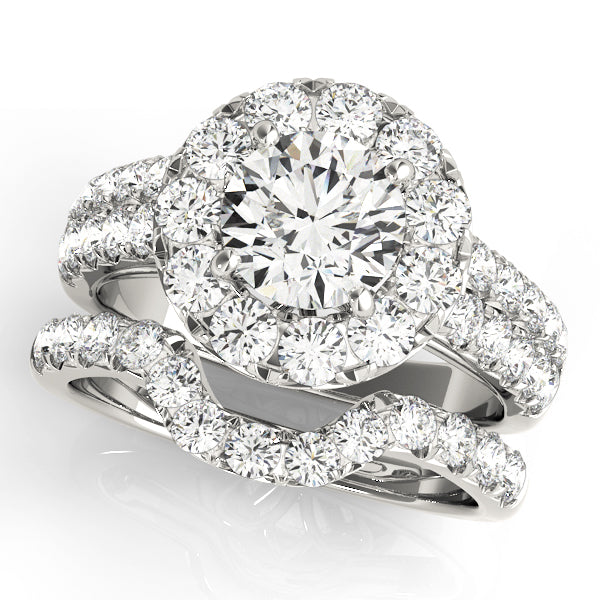 Engagement Rings Halo Round - TN50847-E