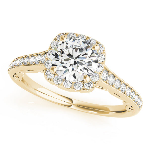 Engagement Rings Halo Round - TN50854-E