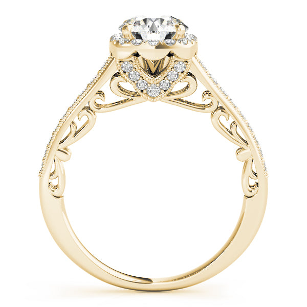 Engagement Rings Halo Round - TN50854-E