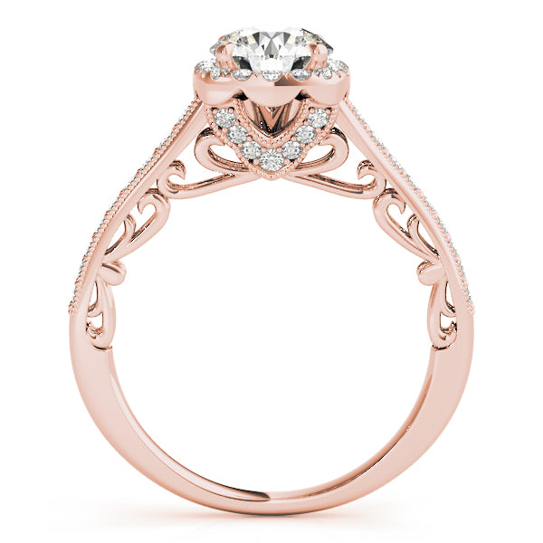 Engagement Rings Halo Round - TN50854-E