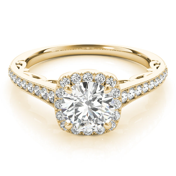 Engagement Rings Halo Round - TN50854-E