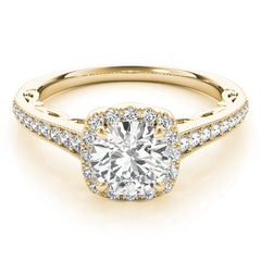 Engagement Rings Halo Round - TN50854-E