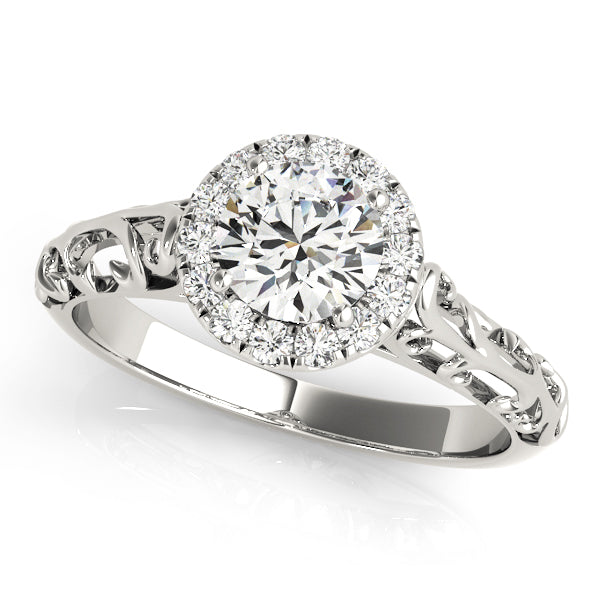 Engagement Rings Halo Round - TN50855-E