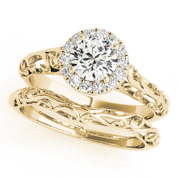 Engagement Rings Halo Round - TN50855-E