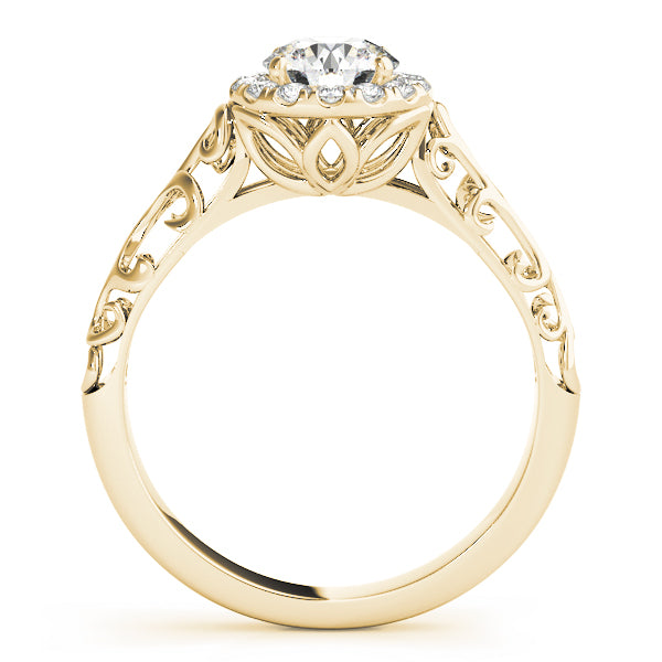 Engagement Rings Halo Round - TN50855-E