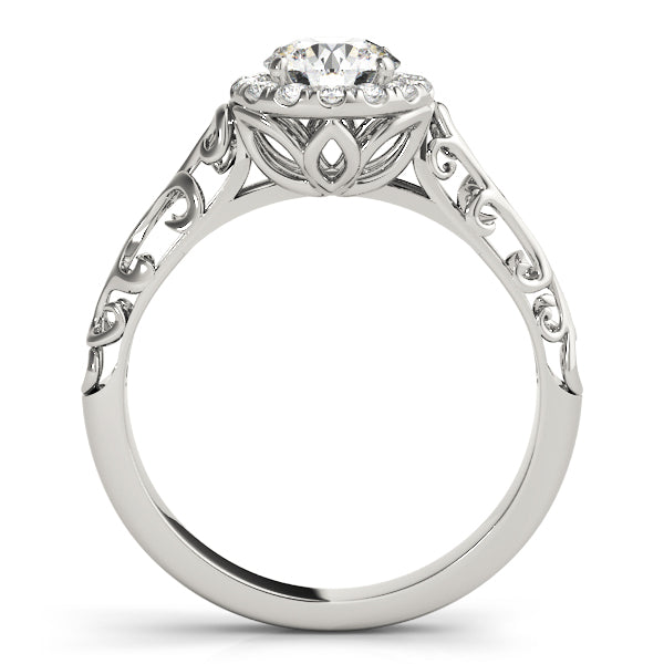 Engagement Rings Halo Round - TN50855-E