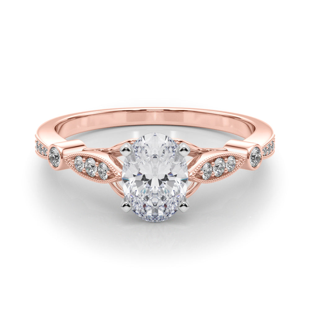 Engagement Rings Single Row Prong Set - TN50858-E