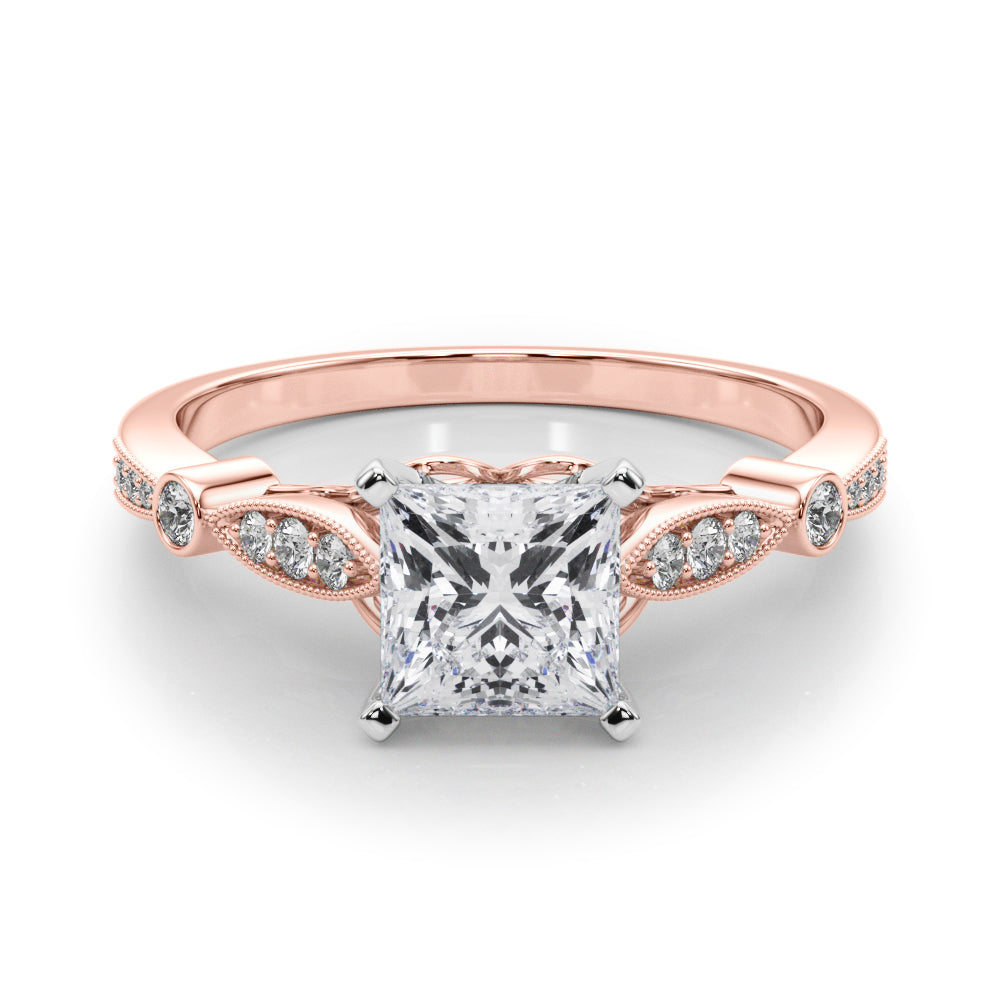 Engagement Rings Single Row Prong Set - TN50858-E