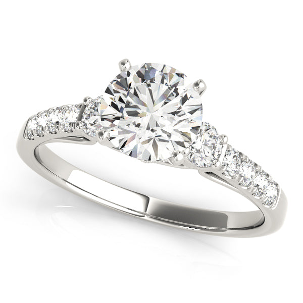 Engagement Rings Single Row Prong Set - TN50863-E