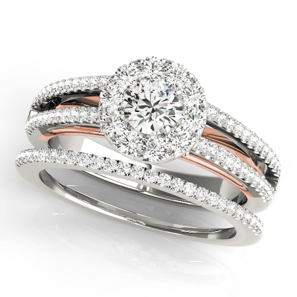 Engagement Rings Halo Round - TN50867-E
