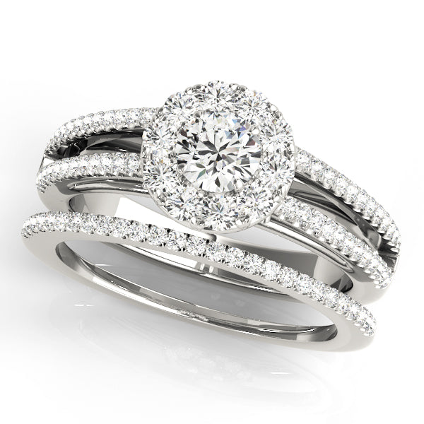Engagement Rings Halo Round - TN50867-E