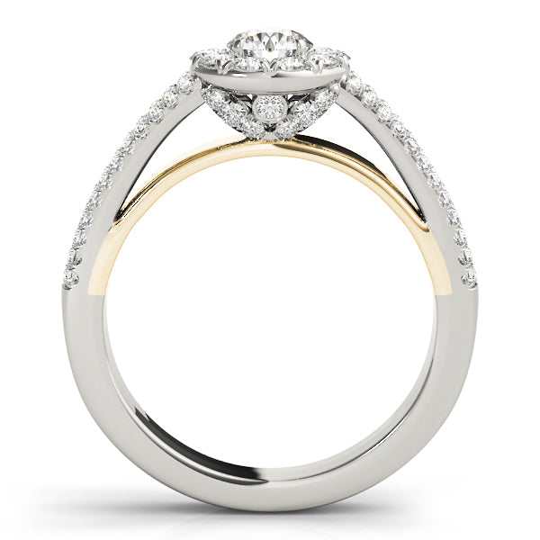 Engagement Rings Halo Round - TN50867-E