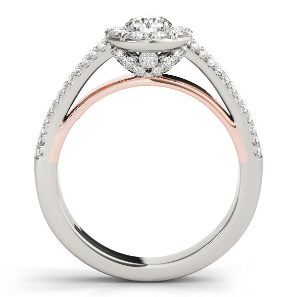 Engagement Rings Halo Round - TN50867-E