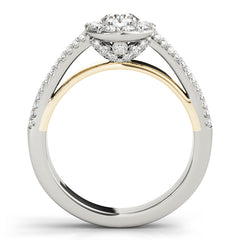Engagement Rings Halo Round - TN50867-E