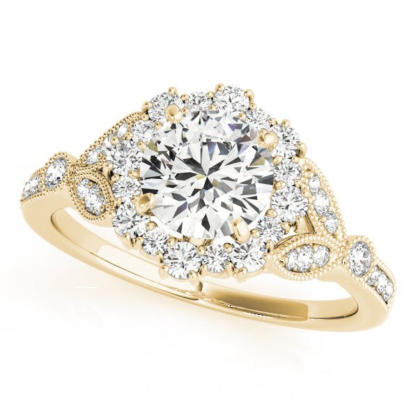 Engagement Rings Halo Round - TN50868-E