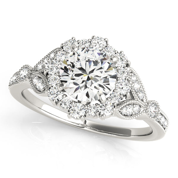 Engagement Rings Halo Round - TN50868-E