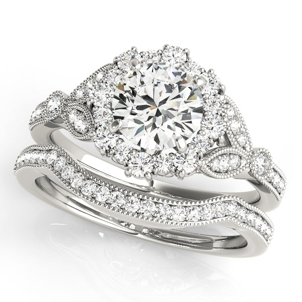 Engagement Rings Halo Round - TN50868-E