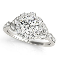 Engagement Rings Halo Round - TN50868-E