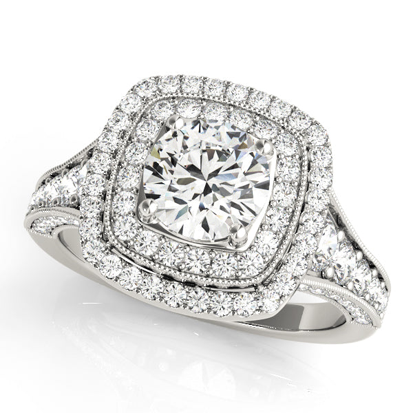 Engagement Rings Halo Round - TN50871-E