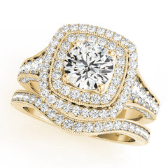 Engagement Rings Halo Round - TN50871-E