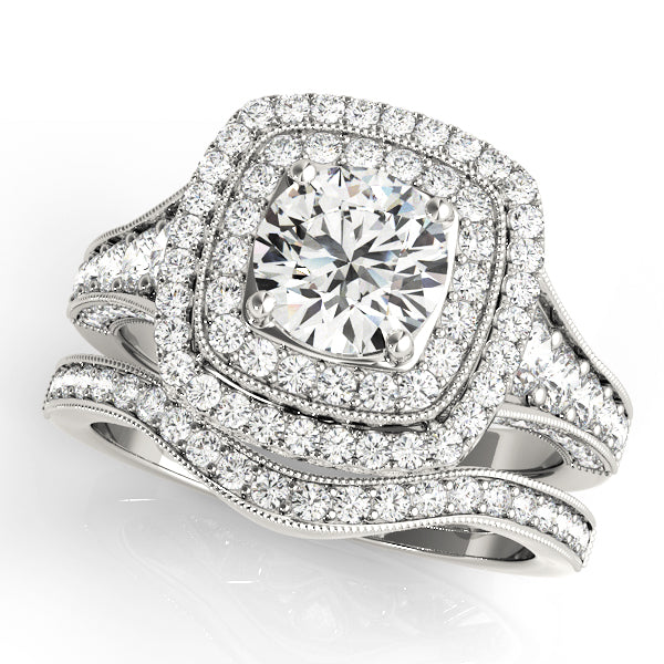 Engagement Rings Halo Round - TN50871-E