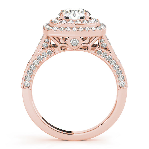 Engagement Rings Halo Round - TN50871-E