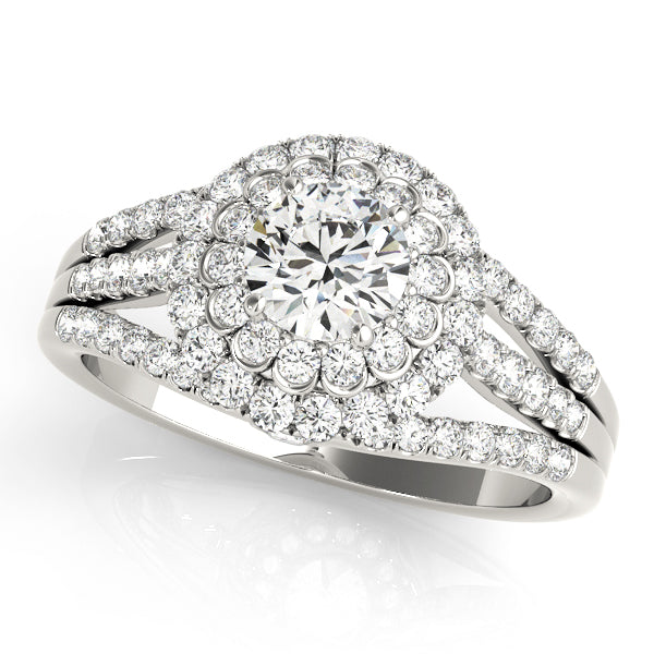 Engagement Rings Halo Round - TN50872-E