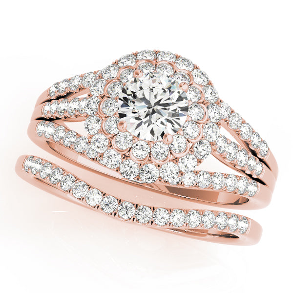 Engagement Rings Halo Round - TN50872-E