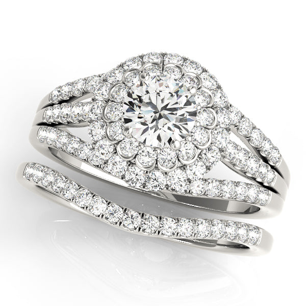 Engagement Rings Halo Round - TN50872-E