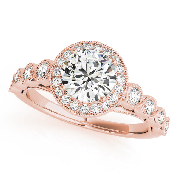 Engagement Rings Halo Round - TN50878-E