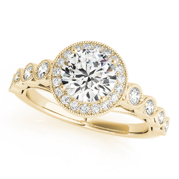 Engagement Rings Halo Round - TN50878-E