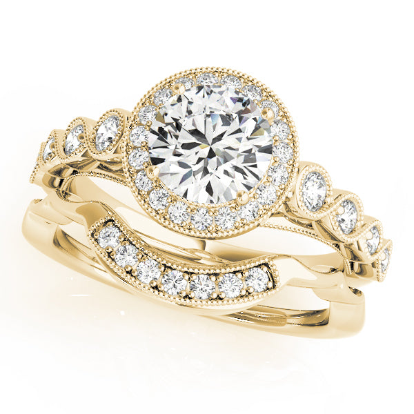 Engagement Rings Halo Round - TN50878-E