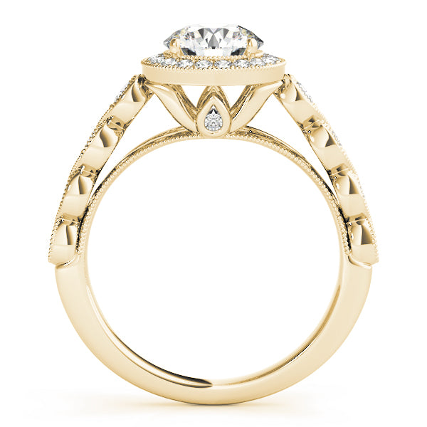 Engagement Rings Halo Round - TN50878-E