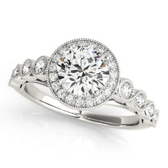 Engagement Rings Halo Round - TN50878-E