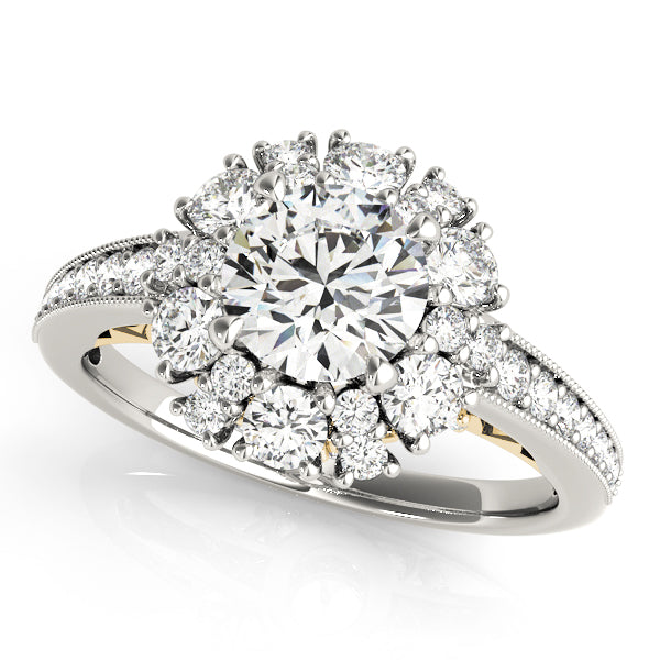 Engagement Rings Halo Round - TN50879-E
