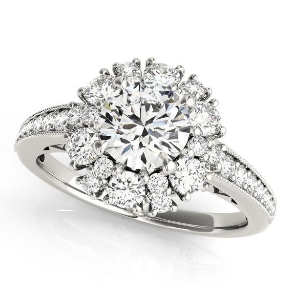 Engagement Rings Halo Round - TN50879-E