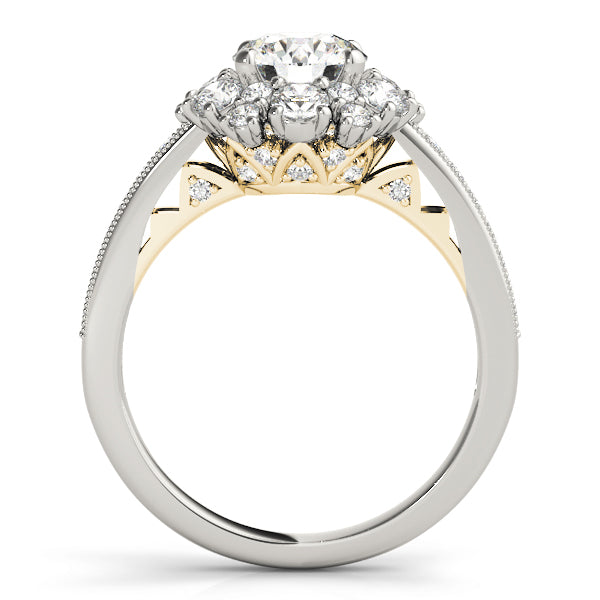 Engagement Rings Halo Round - TN50879-E