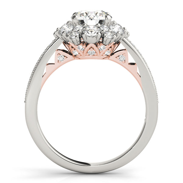 Engagement Rings Halo Round - TN50879-E