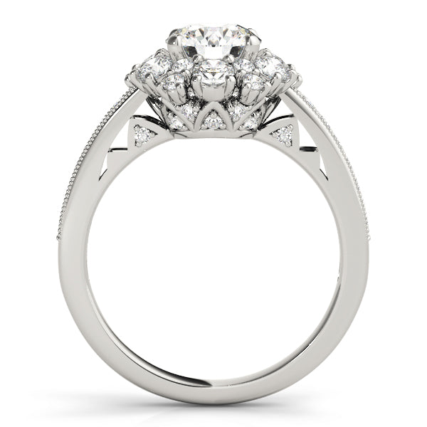 Engagement Rings Halo Round - TN50879-E