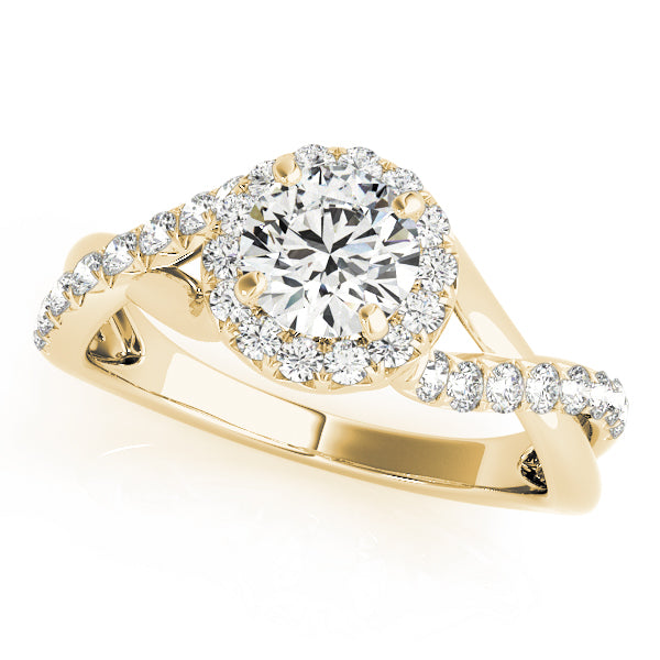 Engagement Rings Halo Round - TN50886-E